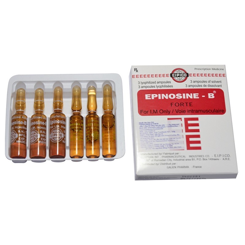 Epinosine B Forte Hộp 3 Ống Bột Pha Tiêm + 3 Ống Dung Môi