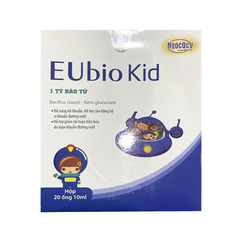 Eubio Kid - Hộp 20 Ống - Hỗ Trợ Giảm Rối Loạn Tiêu Hóa