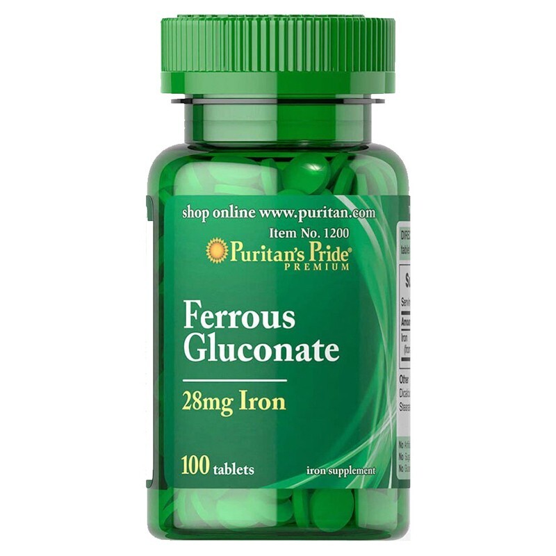 Ferrous Gluconate Hộp 100 Viên - Giảm Thiếu Máu Do Thiếu Sắt