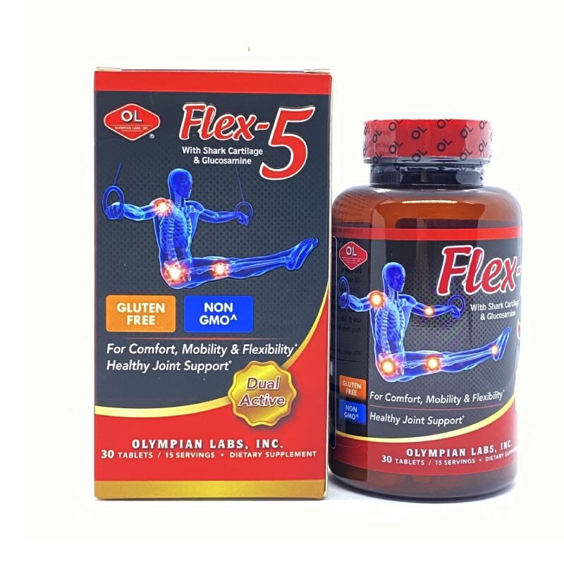 Flex 5 Lọ 30 Viên - Hỗ Trợ Sức Khỏe Xương Khớp