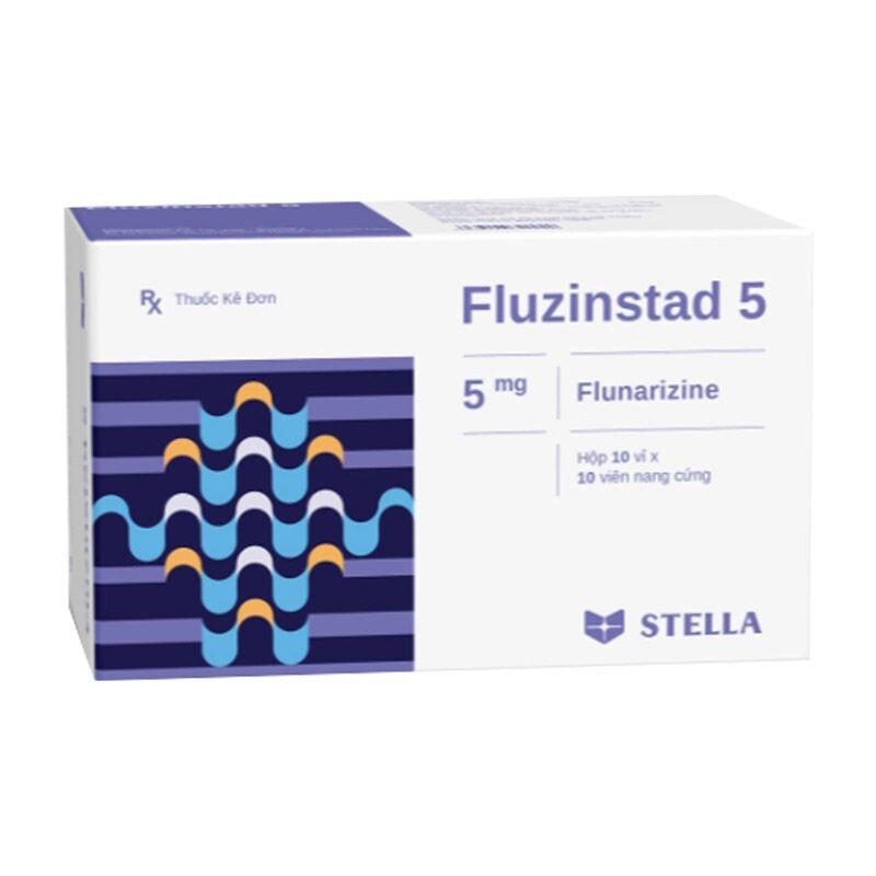 Fluzinstad 5 Hộp 100 Viên - Điều Trị Dự Phòng Đau Nữa Đầu