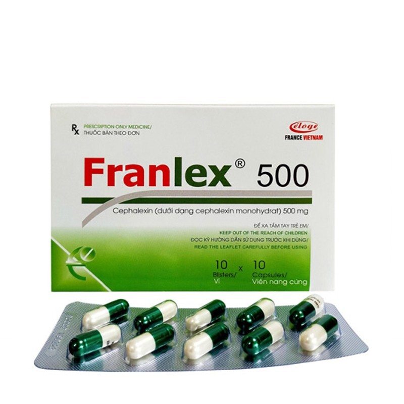 Franlex 500 Hộp 100 Viên – Điều Trị Nhiễm Trùng