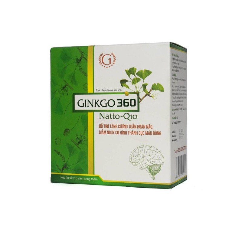 Ginkgo Q10 Hộp 100 Viên – Hỗ Trợ Tăng Cường Tuần Hoàn Máu