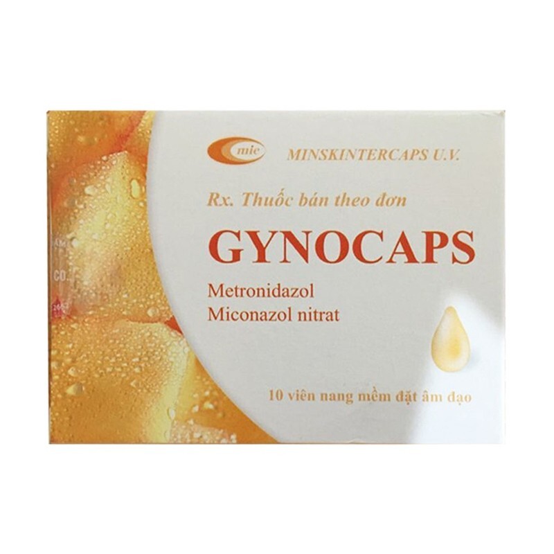 Viên Đặt Âm Đạo Gynocaps Hộp 10 Viên – Trị Bệnh Phụ Khoa