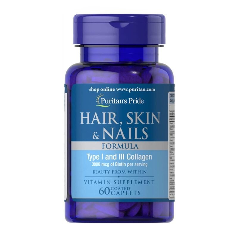 Hair Skin & Nails Lọ 60 Viên - Bổ Sung Dưỡng Chất Cho Da Tóc Móng