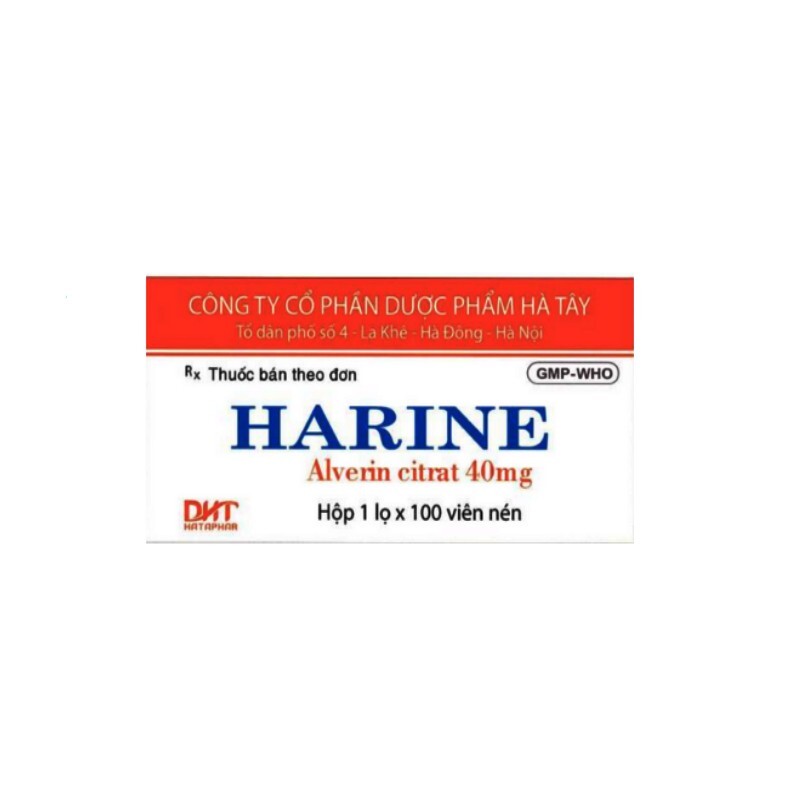 Harine - Lọ  100 Viên - Chống Co Thắt Cơ Trơn