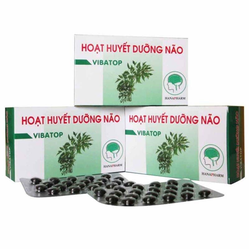 Hoạt Huyết Dưỡng Não Vibatop Hộp 100 Viên – Tuần Hoàn Não