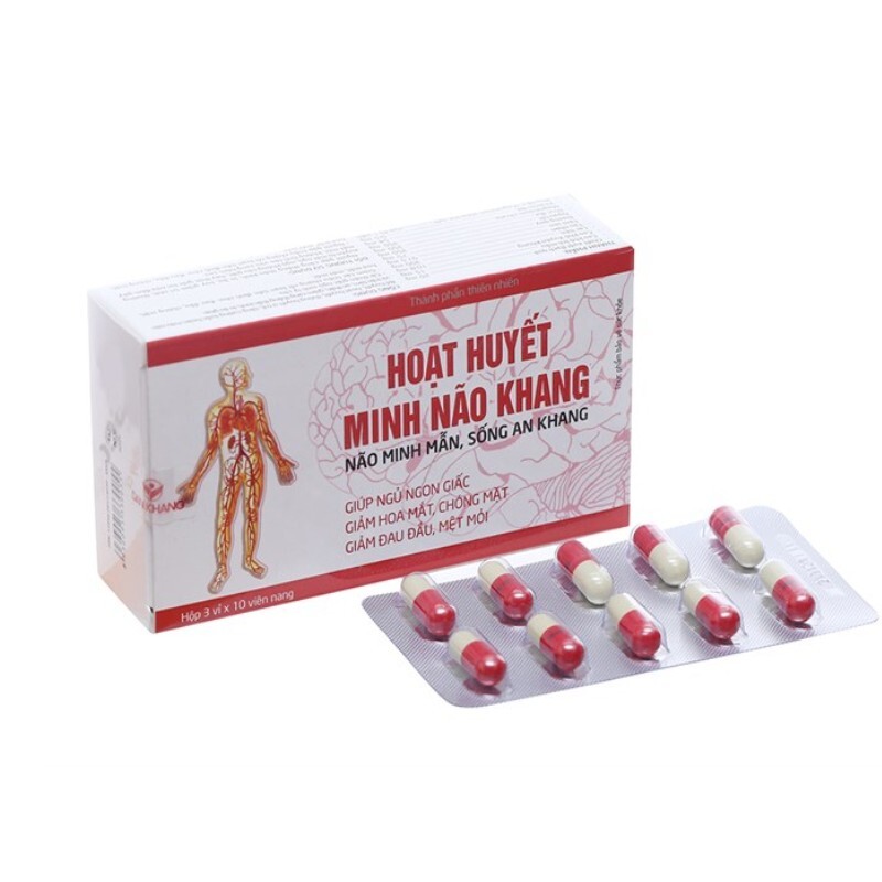 Hoạt Huyết Minh Não Khang Hộp 30 Viên – Dưỡng Não, Hoạt Huyết