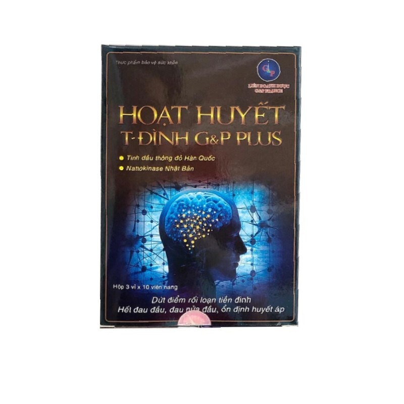 Hoạt Huyết T Đình G&P Plus Hộp 30 Viên - Giảm Đau Đầu