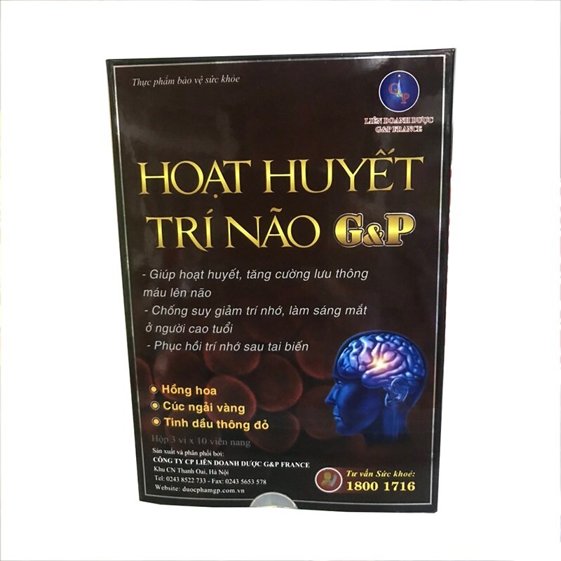 Hoạt Huyết Trí Não G&P Hộp 30 Viên - Bổ Não