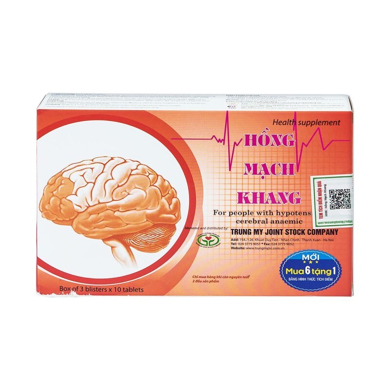 Hồng Mạch Khang Hộp 30 Viên – Bổ Máu, Tăng Tuần Hoàn