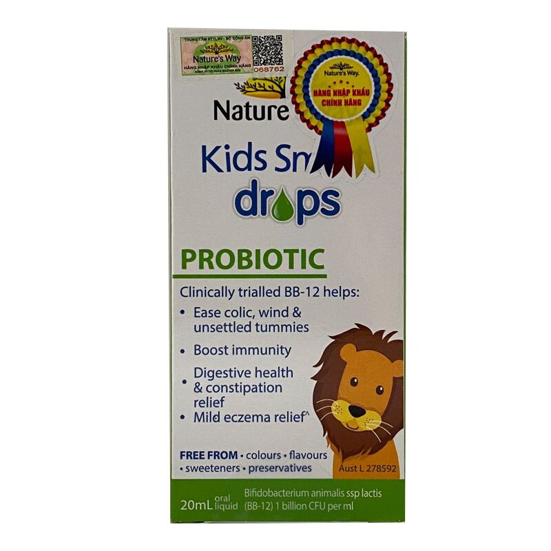 Kids Smart Drops Probiotic - Lọ 20ml - Bổ Sung Lợi Khuẩn