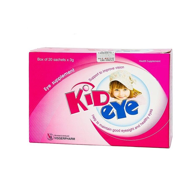 Kideye Visgerpharm Hộp 20 Gói – Cốm Bổ Mắt, Sáng Mắt