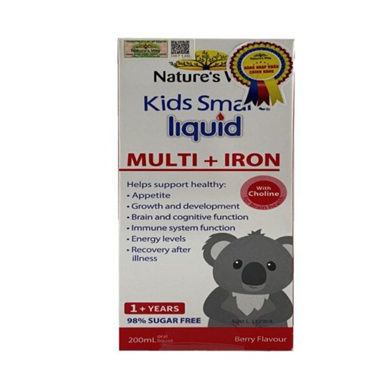 Kids Smart Multi Iron Liquid - Lọ 200ml - Bổ Sung Vi Chất Cần Thiết