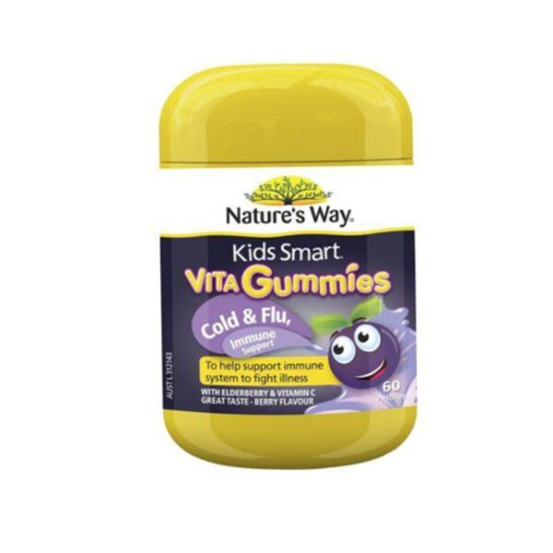 Kids Smart Vitagummies Cold+Flu 60 Viên - Cho Trẻ Đề Kháng Tốt