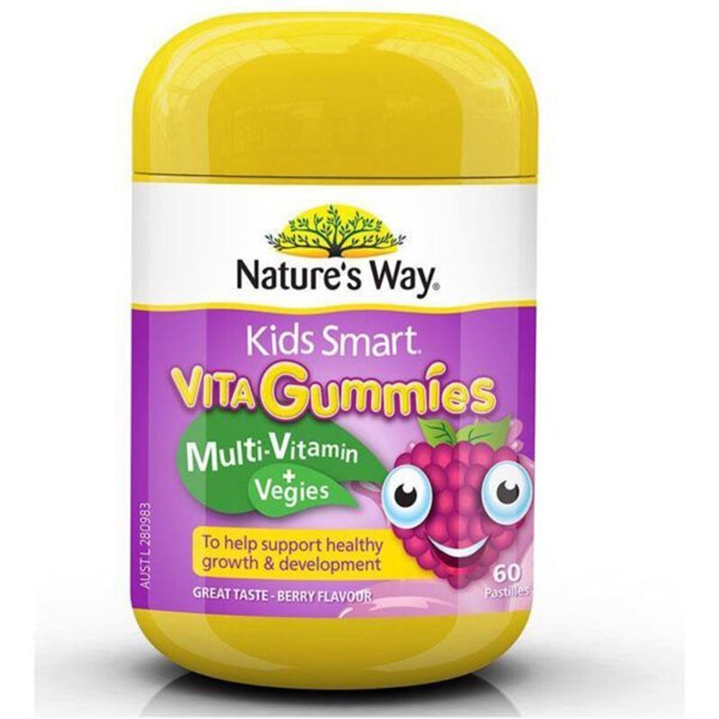 Kids Smart Vitagummies Multi Vitamin+Vegies - Giúp Trẻ Phát Triển