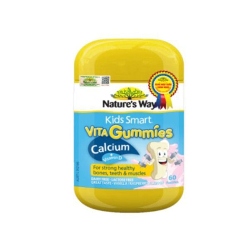 Kids Smart Vita Gummies Calcium - Lọ 60 Viên - Cho Trẻ Cao Lớn