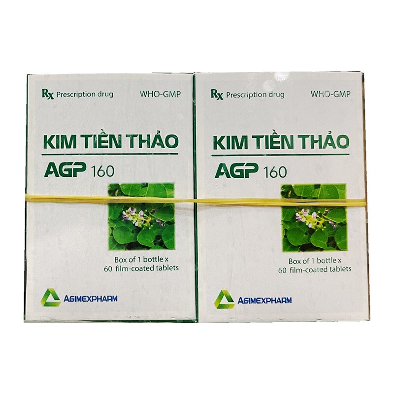 Thuốc Kim Tiền Thảo AGP 160 - Điều Trị Viêm Bể Thận