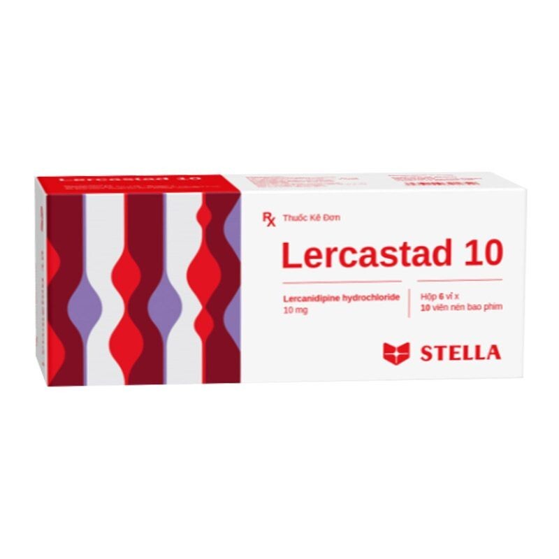 Lercastad 10 Hộp 60 Viên - Điều Trị Huyết Áp Cao