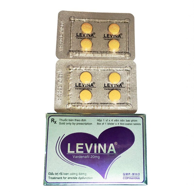 Levina 20mg Hộp 4 Viên - Thuốc Cường Dương