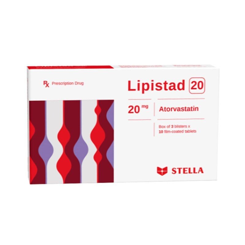 Lipistad 20 Hộp 30 Viên - Thuốc Hạ Lipid Máu