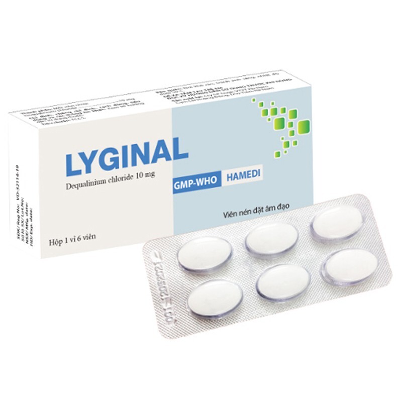 Viên Đặt Âm Đạo Lyginal Hộp 6 Viên - Trị Nhiễm Khuẩn
