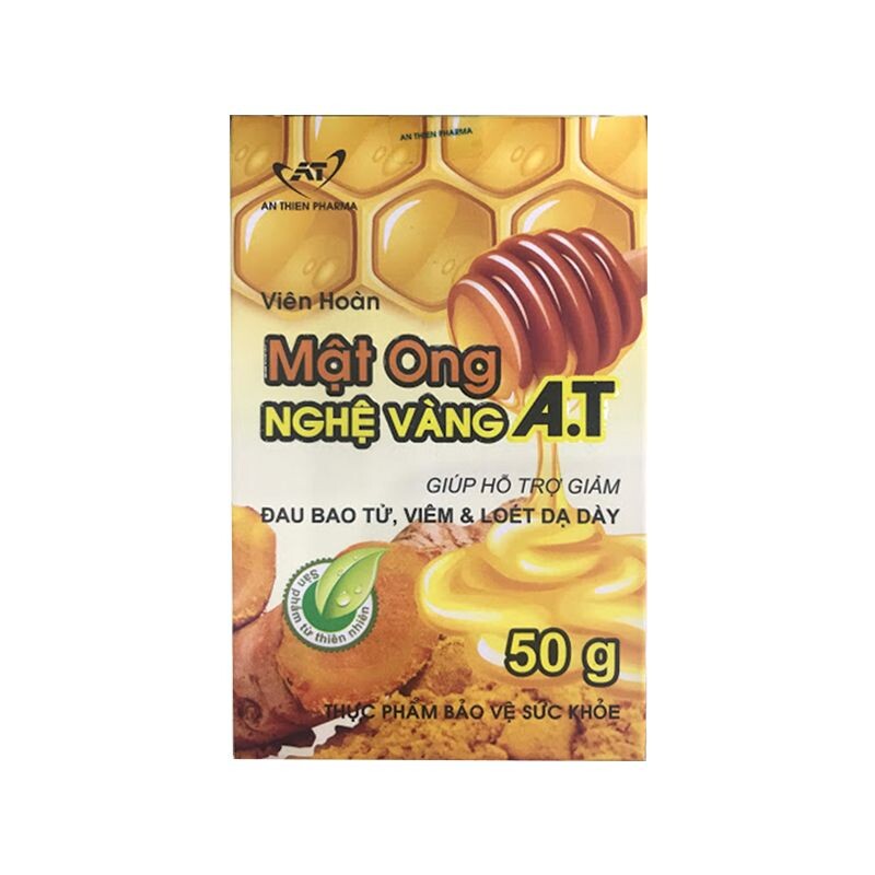 Mật Ong Nghệ Vàng A.T Chai 50g - Hỗ Trợ Dạ Dày