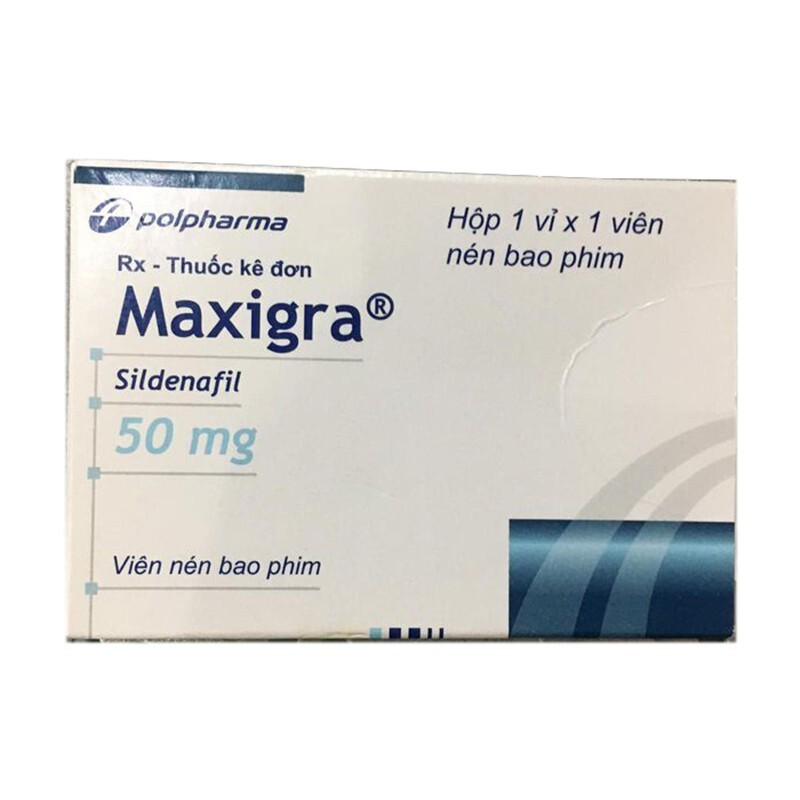 Maxigra 50mg Hộp 1 Viên - Điều Trị Rối Loạn Cương Dương