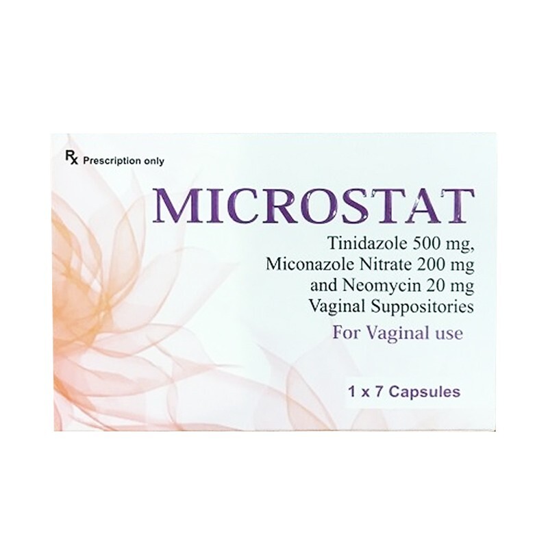 Viên Đặt Phụ Khoa Microstat Hộp 7 Viên - Trị Viêm Nhiễm
