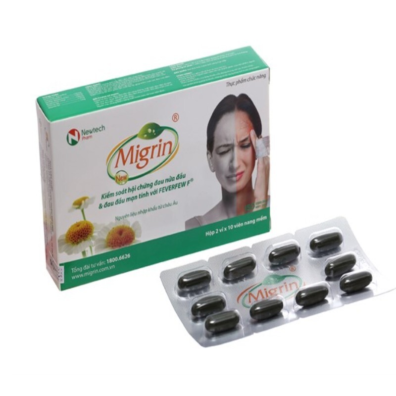 Migrin Hộp 20 Viên – Hỗ Trợ Giảm Đau Nửa Đầu