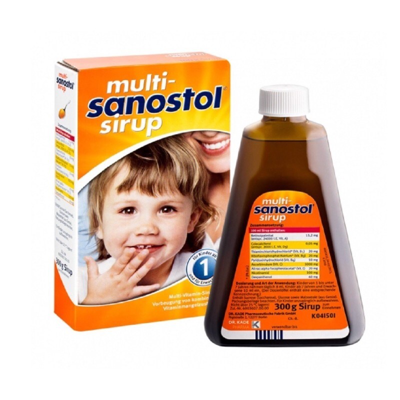 Multi Sanostol Sirup Lọ 300g – Vitamin Tổng Hợp Cho Bé