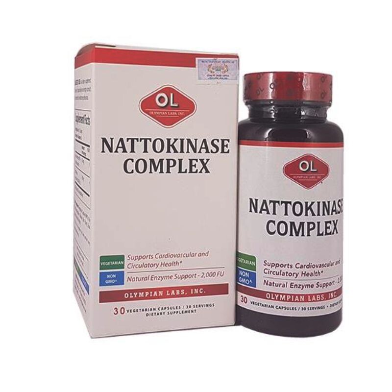 Nattokinase Complex Lọ 30 Viên - Hỗ Trợ Điều Trị Tai Biến Mạch Máu Não
