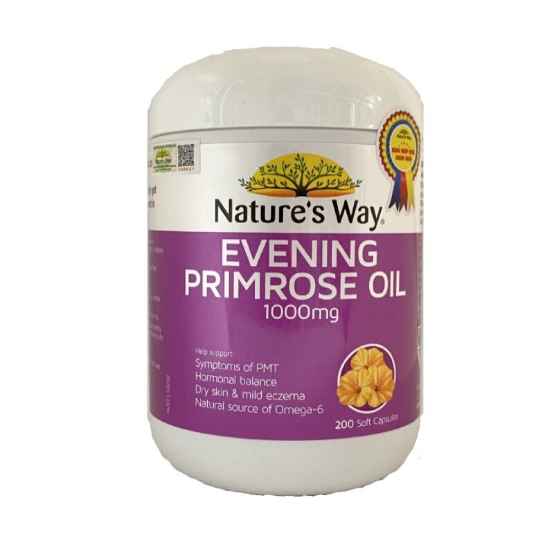 Nature’s Way Evening Primrose Oil - Lọ 200 Viên - Giảm Khô Da