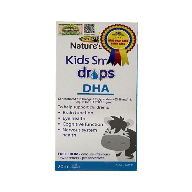 Nature’s Way Kids Smart Drops DHA 20ml - Bổ Sung DHA Cho Trẻ