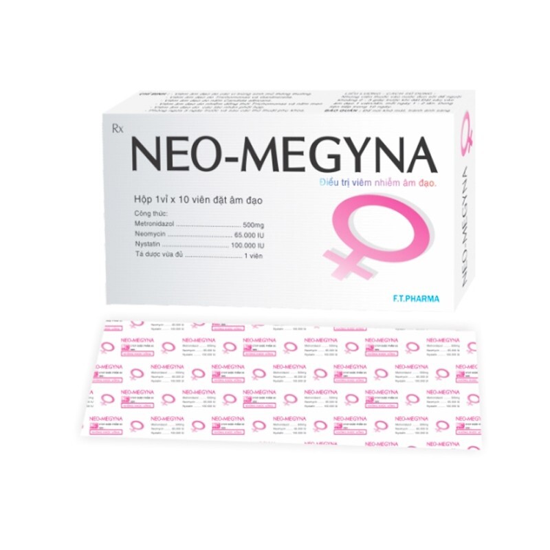 Viên Đặt Âm Đạo Neo Megyna - Hộp 10 Viên – Trị Viêm Âm Đạo