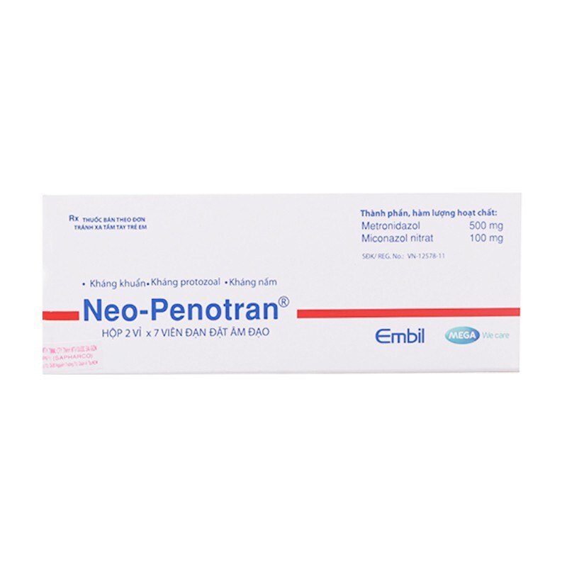 Thuốc Neo Penotran - Hộp 14 Viên – Trị Viêm Âm Đạo