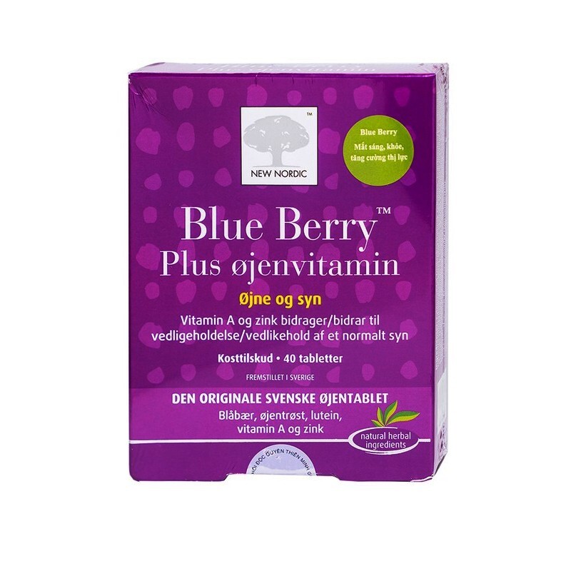Blue Berry Plus Ojenvitamin Hộp 40 Viên – Dưỡng Chất Cho Mắt