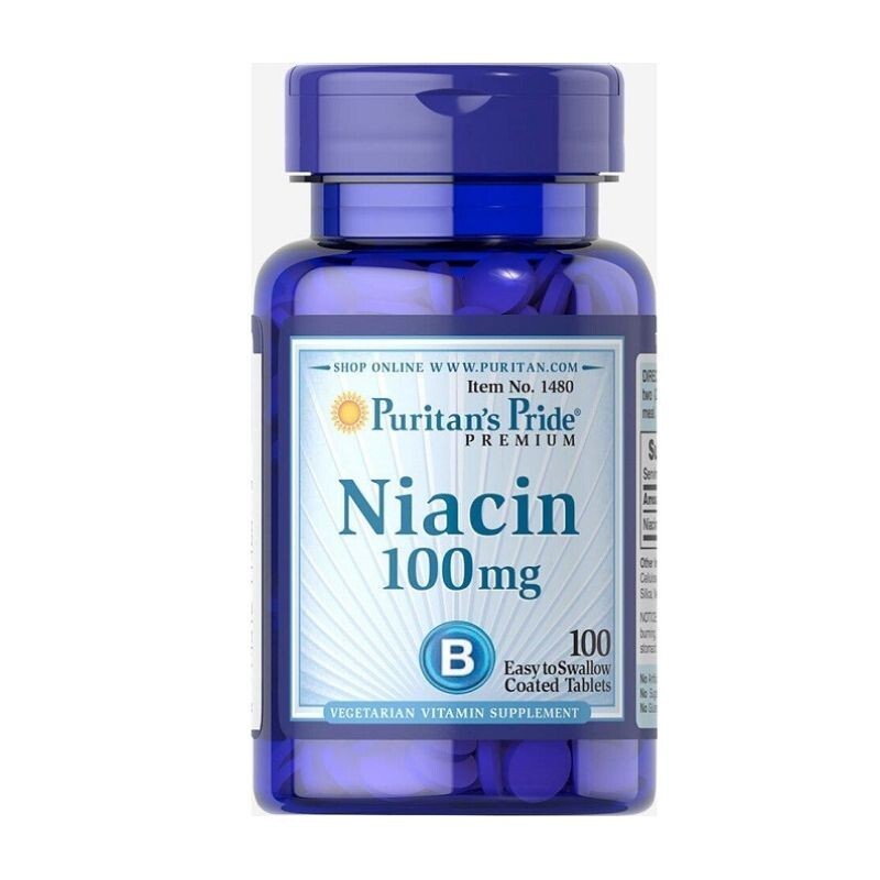 Niacin 100mg Lọ 100 Viên - Bổ Sung Vitamin B3, Hỗ Trợ Giảm Mụn
