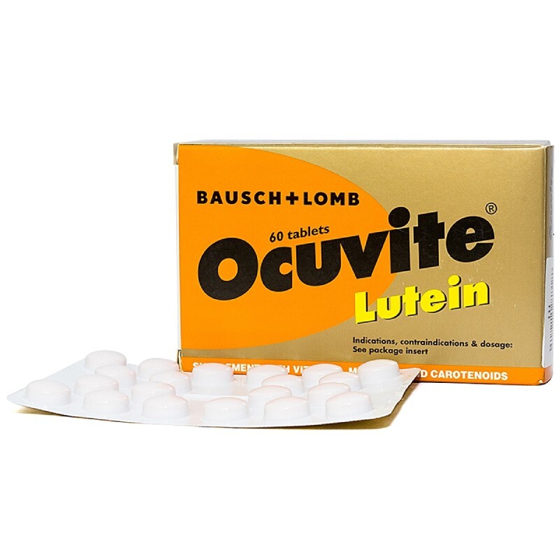 Ocuvite Lutein Hộp 60 Viên- Giúp Mắt Sáng Và Khỏe