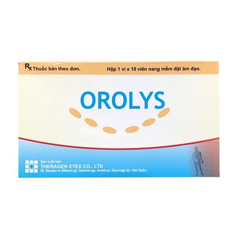 Viên Đặt Orolys - Hộp 10 Viên – Điều Trị Viêm Âm Đạo