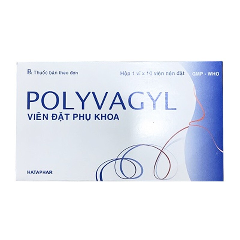 Thuốc Đặt Polyvagyl - Hộp 10 Viên - Điều Trị Viêm Âm Đạo