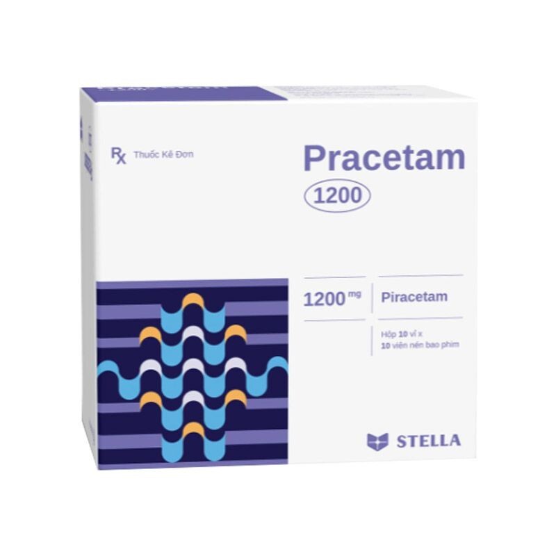 Pracetam 1200 Hộp 100 Viên - Điều Trị Suy Giảm Trí Nhớ