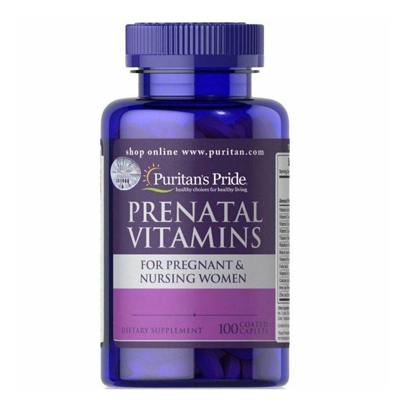 Prenatal Vitamins Lọ 100 Viên - Vitamin Tổng Hợp Cho Bà Bầu