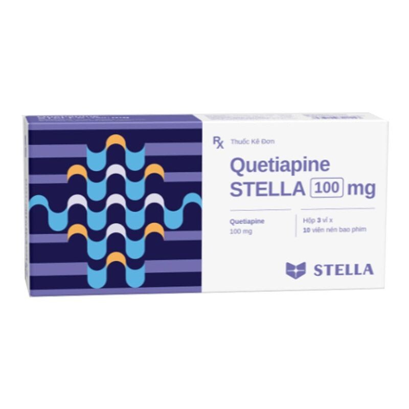 Quetiapine 100mg Hộp 30 Viên - Thuốc Chống Loạn Thần