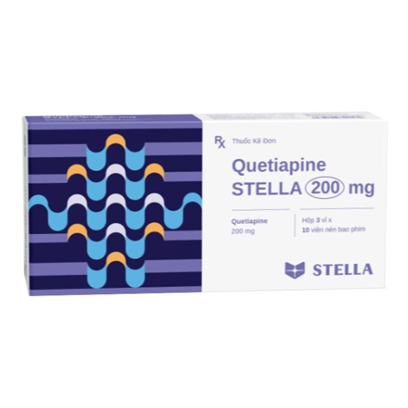 Quetiapine 200mg Hộp 30 Viên - Thuốc Chống Loạn Thần