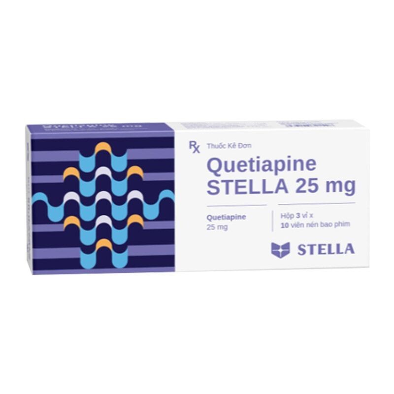 Quetiapine 25mg Hộp 30 Viên - Thuốc Chống Loạn Thần