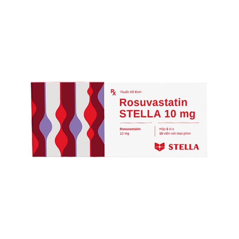 Rosuvastatin STELLA 10mg Hộp 30 Viên - Điều Trị Mỡ Máu Cao