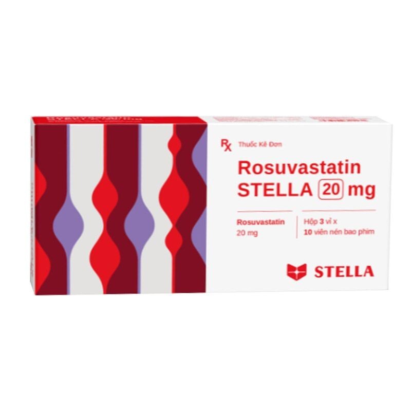 Rosuvastatin Stella 20mg Hộp 30 Viên - Điều Trị Mỡ Máu Cao