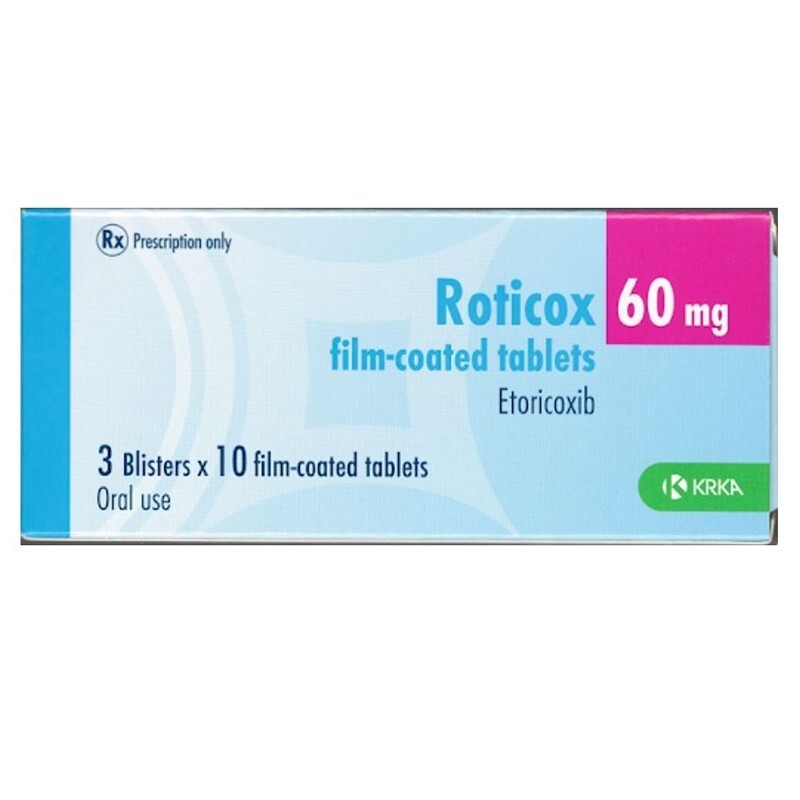 Roticox 60mg Hộp 30 Viên - Giảm Viêm Đau