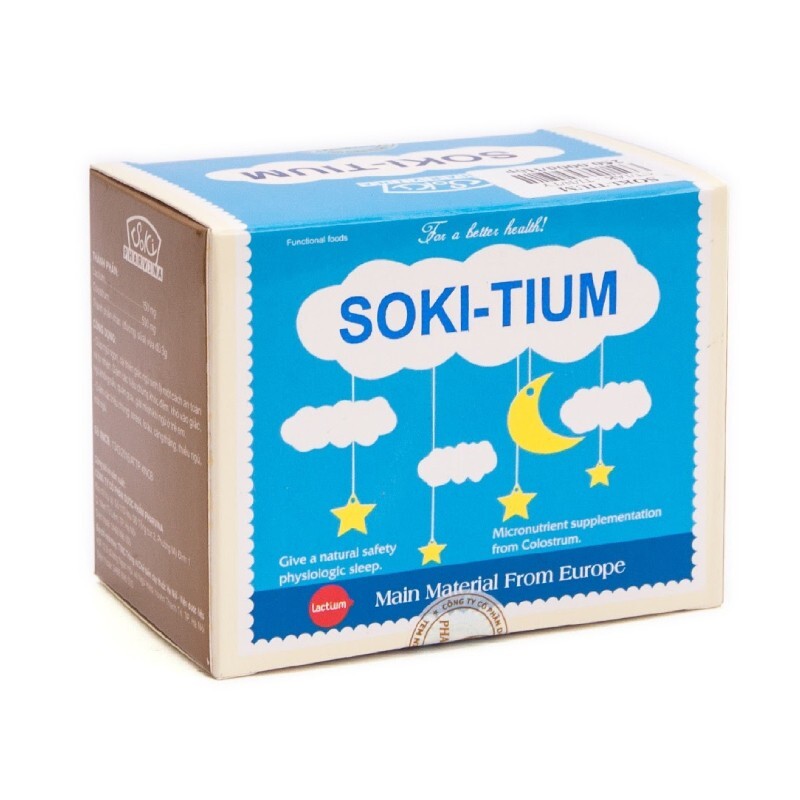 Soki Tium Hộp 12 Gói – Cải Thiện Giấc Ngủ